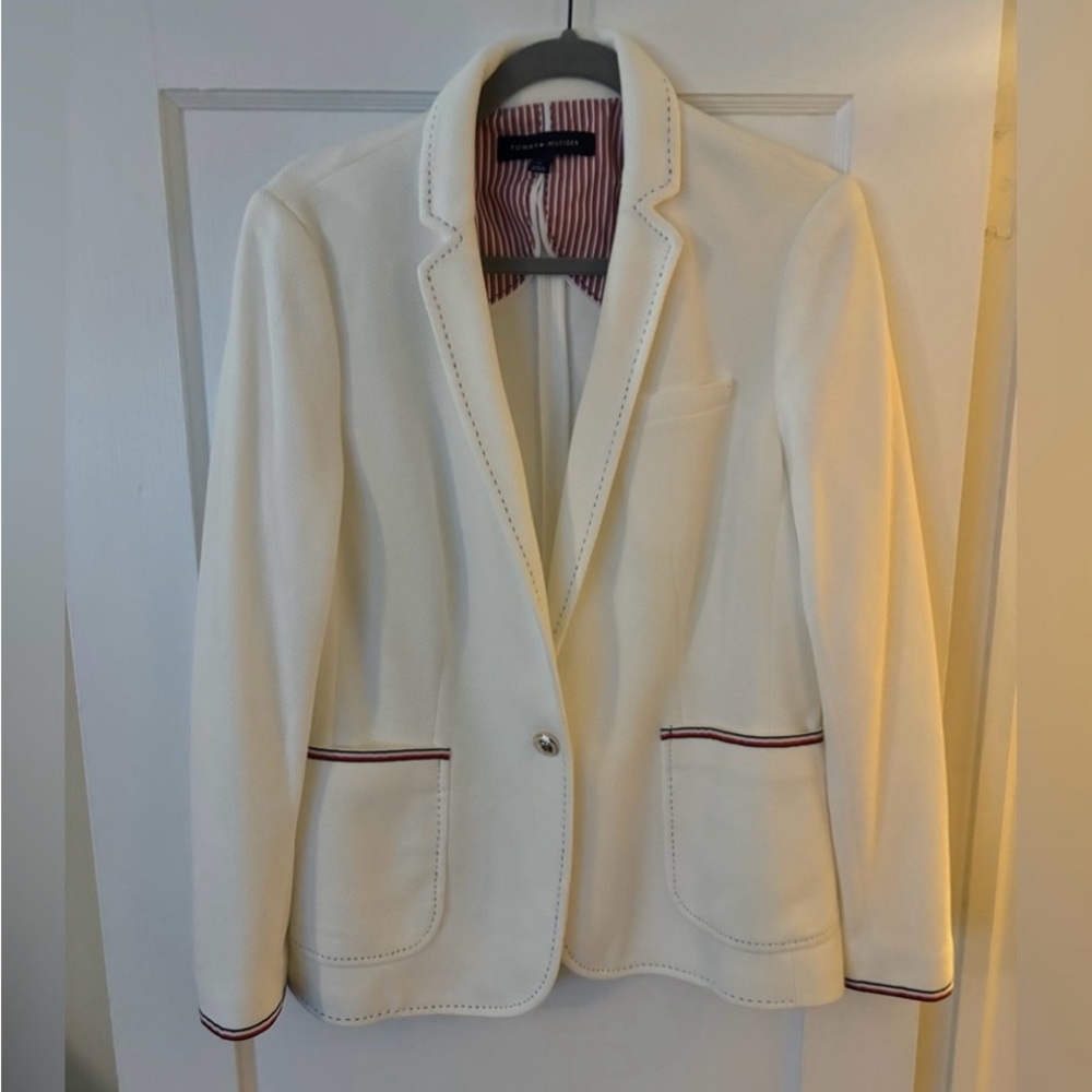 Tommy Hilfiger Blazer 12 White with red and blue thread